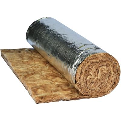 China Contemporary Eco Brown Glass Wool Blanket Batts Glass Wool Insulation 50mm Thickness Glass Wool Insulation for sale