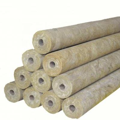 China Traditional Fireproof And Soundproof Rockwool Insulation Rockwool Pipe / Rockwool Tube for sale