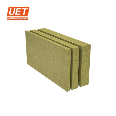 China Traditional Density 120kg/m3 External Wall Heat Insulation Rock Wool Board/Panel/Sheet With Water Proof Performance for sale