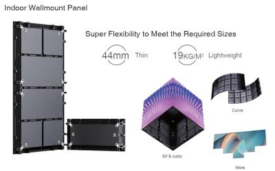 China Panel de montaje en pared en interiores con 536/43 densidad de píxeles y pantalla de consumo de energía 420/140 en venta