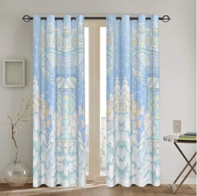 China Home Blackout Curtains 52x72in Polyester Twill Fabric Baby Bedroom Curtains 90% High Efficiency Home Blackout Curtains for sale