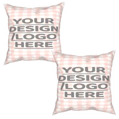 China Anti-Static Personalize Custom Pattern Pillowcase Living Room Decor Adorned Cushion Cover Two Packs for sale