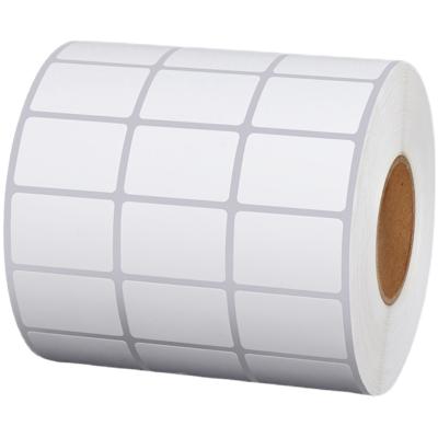 China Semi Coated Waterproof Top Label Label Thermal Transfer Barcode Adhesive Sticker Label Rolls for sale