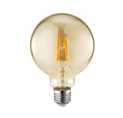 China In Doors Factory Hot Selling Glass Housing G90 8W Filament Lead Glass Material 2700k Filament Led Bulb for sale