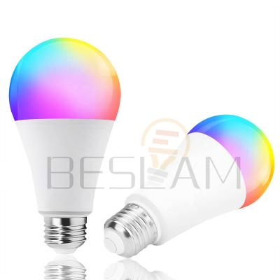 China Warehouse E26 E27 B22 Smart Wireless Multi-Color Control Smart RGB Dimmable Wifi Led Bulb With Amazon Compatible Alexa Google Home for sale