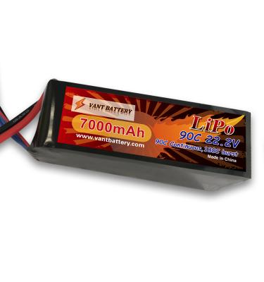 China For rc car 22.2V 7000mAh 90C soft lipo battery fit in Traxxas Unlimited Desert Racer for sale