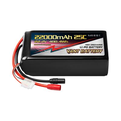 China Vant High Performance High Capacity 6S 22000mAh Multi-rotor Lipo Pack For DJI1000 Kopterworx 67*92*198 for sale