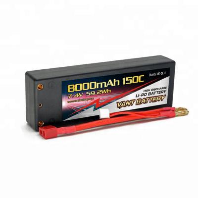 China For RC Car Competition RC Car Lipo Battery 8000mAh 7.4V 2S 150C for sale