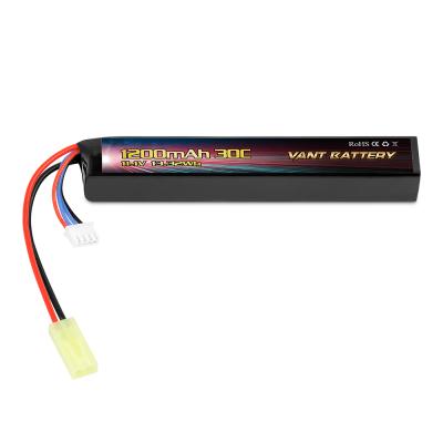 China Toys lipo battery 1200mah 30c 3s 11.1v for airsoft gun for sale