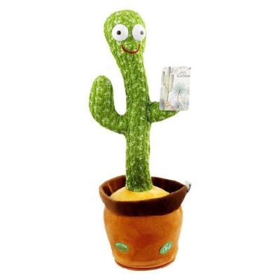 China Cactus Sand Soft Dancing Sculpture Plush Electric Toy Shaking Singing and Recording Doll for sale