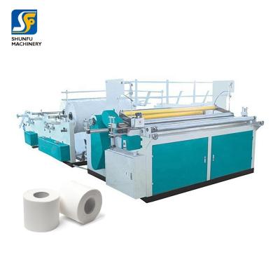 China Machinery Industry Small Tissue Paper Toilet Paper Slitter Roll Rewinding Machine Paper Processing Maker for sale