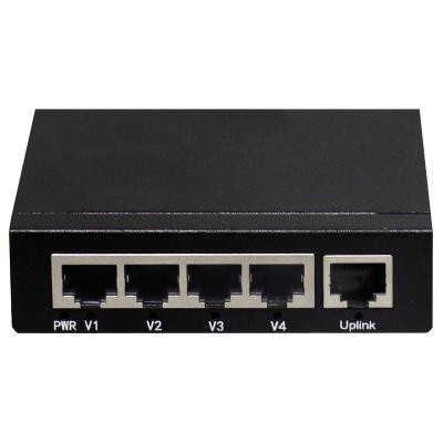 China Support 5 VLAN full gigabit switch iron shell 5 left port full 10/00/1000M uncontrollable network switch for network monitoring for sale