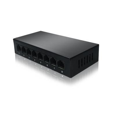 China Support ES1000-8G 8-Port Gigabit Ethernet VLAN network switch, hub, internet splitter, desktop swith, plug and play for sale