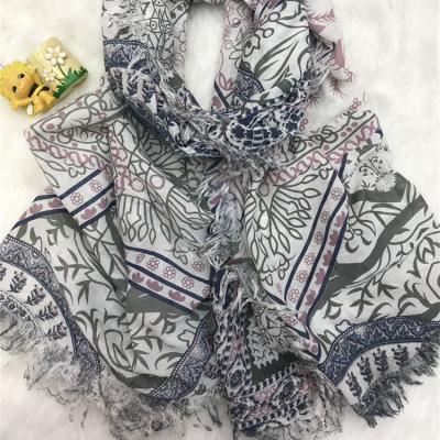 China Soft Touch Feeling Wholesale Designed Printed Women's Shawl Muslim Scarf Pakistan Accepted OEM & ODM for sale