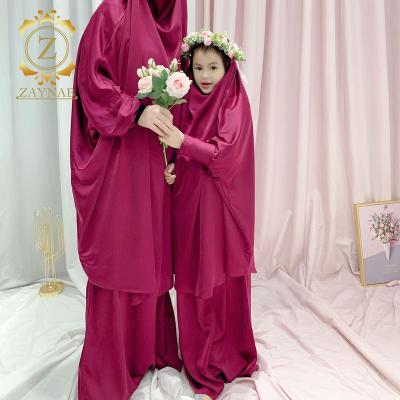 China Jalabiya Long Robe Kaftan Dress Muslim Long Khimar Hijab Traditional Islamic Prayer Dress Islamic Clothing Jalabiya Anti-Wrinkle Clothing for sale