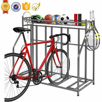 China BSR02A Durable Stability Metal Freestanding Bike Rack, Bike Rack Floor Parking Rack for 4 Bikes, Bike Storage Rack for sale