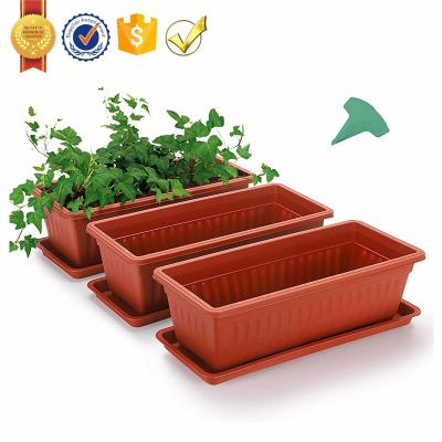 China PP05A modern plastic flower pots planter, hanging plastic planter flower pots, vertical plastic planter box for sale