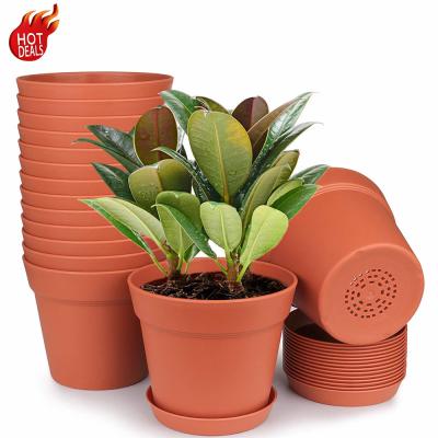 China PP10A modern plastic balcony planter, plastic flower pot planter box, raised bed planter plastic for sale