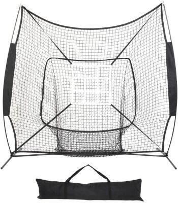 China Durable High Quality 7' x 7' Softball Baseball Practice Hitting Baseball Batting Throwing Net for sale