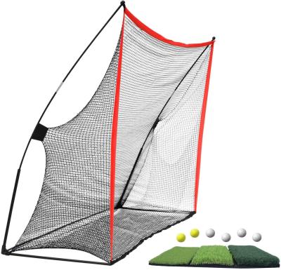 China Durable Construction Professional Foldable Indoor Outdoor Swing Hitting Training Driving Chipping Practice Golf Net for sale