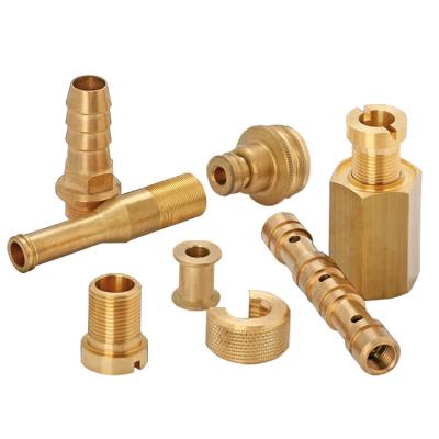 China Brass Mechanical Fitting Parts For Shenzhen Industrial Customized CNC Precision Micro Machining Turned Brass Milled CNC Turning Mechanical Parts for sale