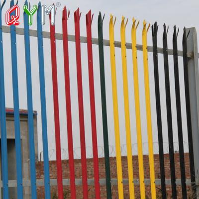 China Easily Assembled Galvanized Steel Palisade Fence Price Angle Iron Palisade Fence for sale