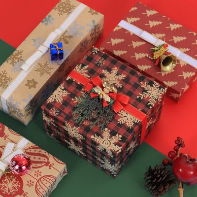 China Recyclable Hot Selling Custom Wrapping Paper Gift Wrapping Paper Wrapping Paper Roll Amazon Merry Christmas Wrapping Paper Roll Papers for sale