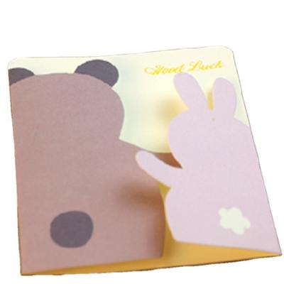 China Custom Printing Different Europe Shapes Creative Animals Greeting Cards for sale