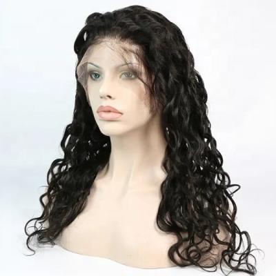 China 100% Virgin Hair Bundles Wholesale 13x4 Density Brazilian Virgin Hair Full Lace Human Hair Lace Front Wigs Water Wave Wigs 150% 180% for sale