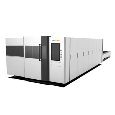 China Full-enclosed heavy bed high power cnc laser metal cnc fiber laser cutting machine 6kw price for sale