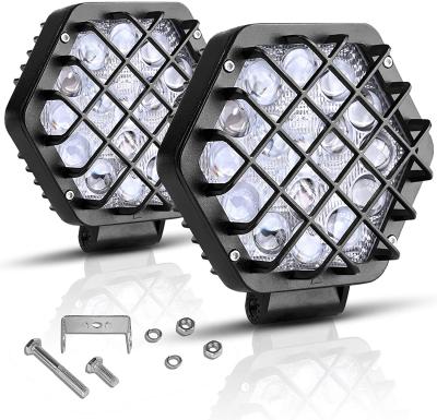 China 48W 5D Aluminum Graphite Light Led Cubes 4800LM Off Road Driving Lights Truck Boat Auto Work Light Lamp for sale