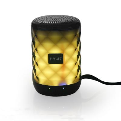 China Portable Wireless Bluetooth-enabled Speaker Bass Column Waterproof Outdoor USB Wireless Speakers Support Subwoofer AUX. TF LEDs for sale