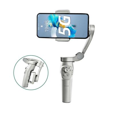 China Mobile Phone Handheld Triaxial Gimbal Foldable Smartphone Disc Vlog Video Stabilizer for iPhone 13/Xiaomi/Samsung Phone Selfie Stick for sale