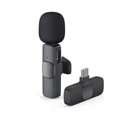 China 2022 Lavalier Microphone Radio Lavalier Microphone Noise Reduction Mini Mic Audio Video Recording For iPhone Android Live Gaming Vlog for sale