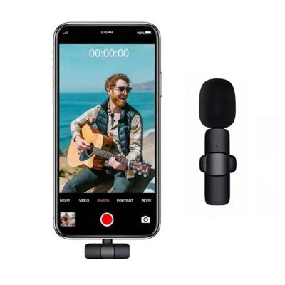 China Lightweight Lavalier Microphone Lavalier Wireless Microphone For Smart Phone Live Streaming Ultra-Low Latency Mini 2.4G Microphone For Android IOS for sale