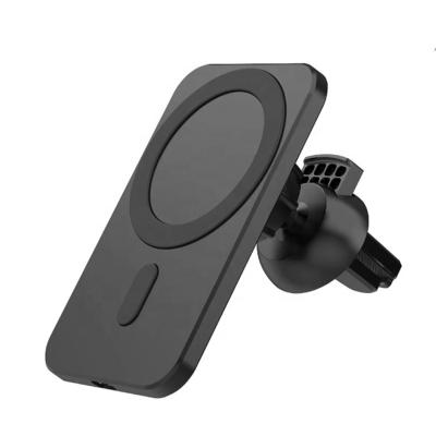 China 15W Cell Phone Magnetic Wireless Car Charger Mount For iPhone 12 13 Pro Max Magnetic Wireless Charging Car Phone Holder For iPhone 12 mini for sale