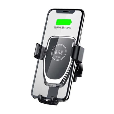 China Mobile Phone Car Charger 10W Car Charger Mount Air Vent Wireless Auto-Fixing Charging Stand for iPhone 13/12 pro Samsung for sale