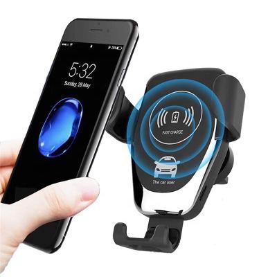 China 10W Qi Wireless Fast Air Vent Mount Car Mobile Phone Charger Charging Stand For iPhone 13 12 11 pro X Max Xiaomi Samsung for sale