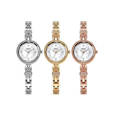 China Charm quartz designer wristwatch chain strap stainless steel table mirror non-specific thin geometric ladies watches for sale