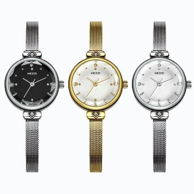 China Luxury simple popular high quality ready mesh dress band ladies watch woman chinese dress hands stainless steel movt 1atm 3 slim wristwatch for sale