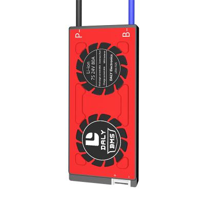 China Lithium battery pack Daly E-motor use protection BMS 3.7V Li-ion NMC 7S 24V 80A common port with balance function and good heat dissipation for sale