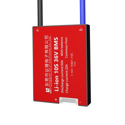 China Over charging protection Daly lithium battery Li-ion 10S 36V 50A bms for hoverboard E-trycle etc. for sale