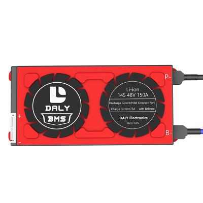 China Li Ion Lipo Battery Pack Daly Li-ion Lipo BMS 48V 150A 14S 3.7V With Common Separate Port For 14 Series 3.7V Lithium Ion Battery Pack for sale