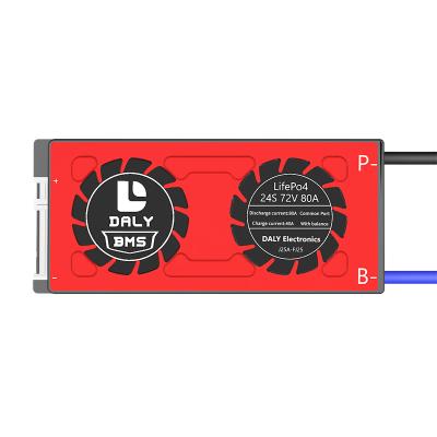 China Li Ion Lipo Battery Pack Daly Lifepo4 BMS 24S 72V 80A 3.2V lithium battery management system board PCB PCBA for low speed electric vehicles for sale