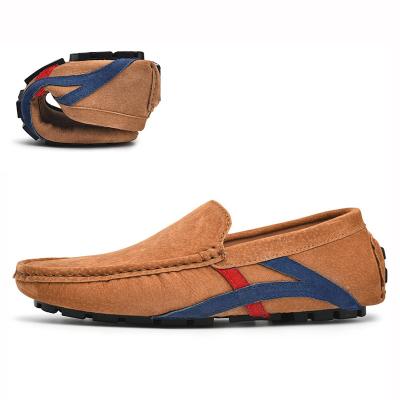 China Fashionable Plus Size Men Suede Leather Round Casual Shoes Slip On Soft Driving Loafers Male Moccasin Daily Luxury Shoes Stylish Shoes for sale