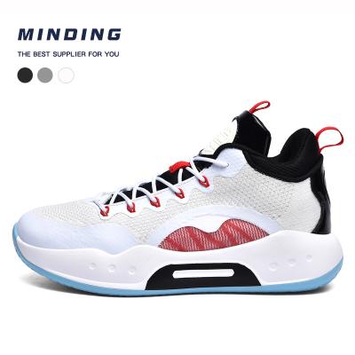 China CUSHIONING Mens Basketball Shoes Cushioning High Top Sports Shoes Non-slip Wearable Upper Gym Training Basketball Sports Sneakers For Women for sale