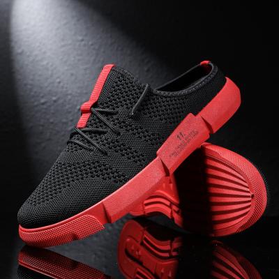 China 2021 Fashion Trend Fashion Slippers Half Slip On Sneakers For Men Breathable Casual Shoes Non Slip Walking Shoes Black for sale