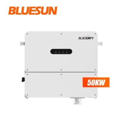 China On Grid Solar System Bluesun 50Kw 80Kw Three Phases Grid-tie Solar Power Inverter System 400V 380V AC Solar System for sale