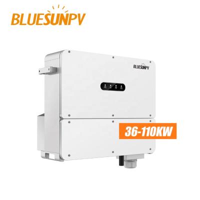 China Bluesun 60kw Solar Panel Grid Tie System On-Grid Inverter 60000watts 3 Phase Solar Power Inverter Grid Tie Price for sale