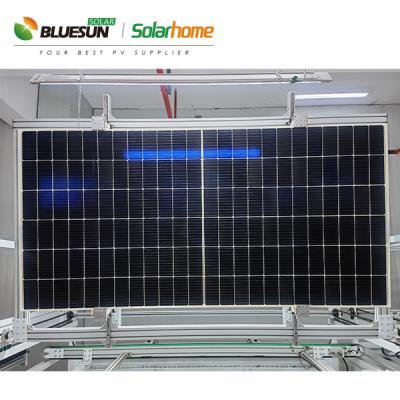 China BLUESUN 600W 550w 182mmx182mm Solar Panel Home 550Watt PV Panel Factory Price for sale